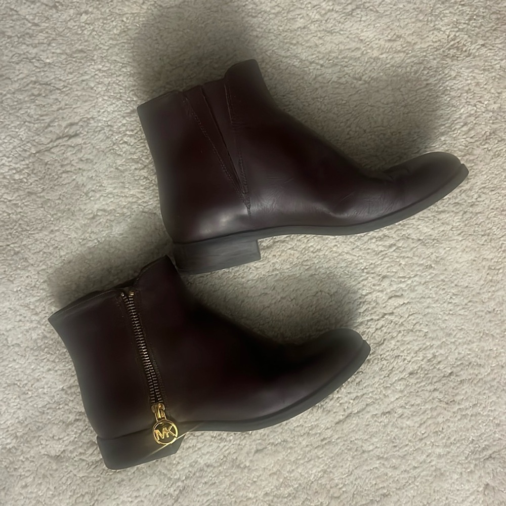 Michael Kors Brown Leather Booties